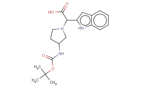 (3-BOC-AMINO-PYRROLIDIN-1-YL)-(1H-INDOL-2-YL)-ACETIC ACID